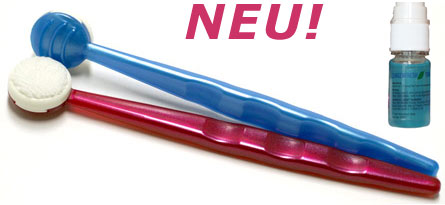 Chitodent® Zungenreiniger( Orasys) mit silberdotierten Fasern im Funktionskopf