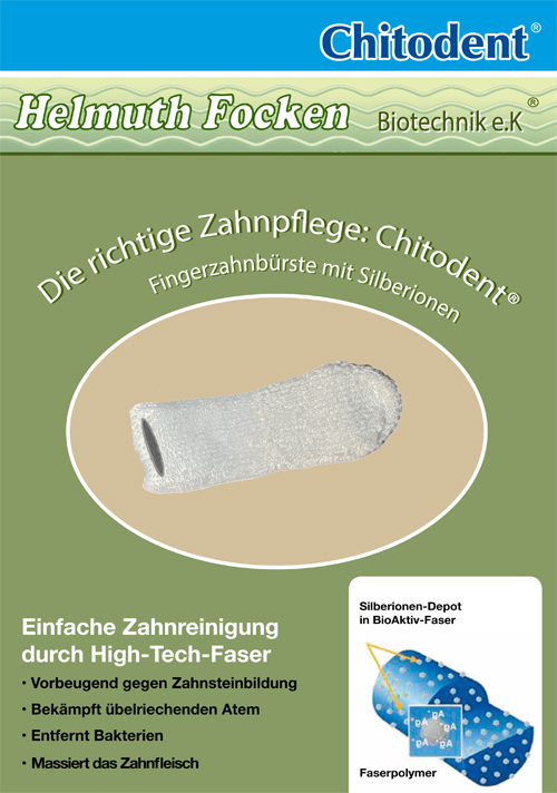 Chitodent® Hundefinger und Katzenfinger antimikrobiell wirkende Mikrofaserzahnbürsten mit Silberionen