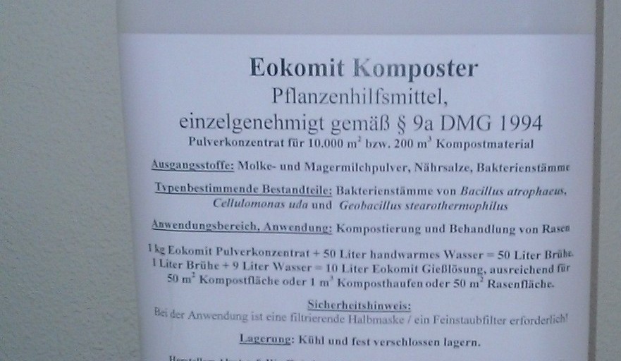 Bodenbakterien Eokomit, Ecosana natürliche Regenerierung des Bodens