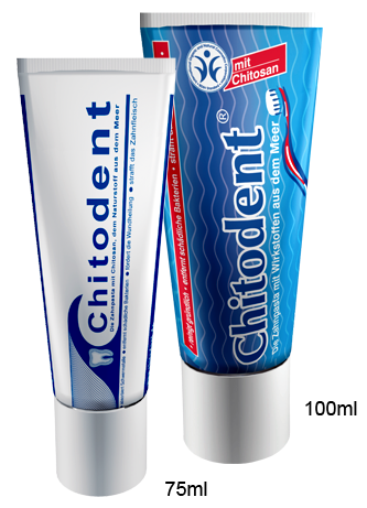 Chitodent® Chitosanzahnpasta, homöopathieverträgliche Zahnpasta, Zahnpasta mit Chitosan